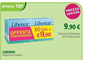 Lloyds Farmacia Libenar soluzione fisiologica 30+30 flaconcini offerta