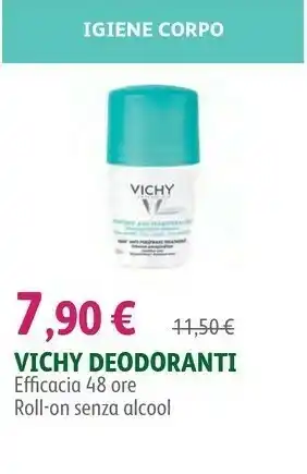 Lloyds Farmacia Vichy deodoranti efficacia 48 ore roll-on senza alcool offerta
