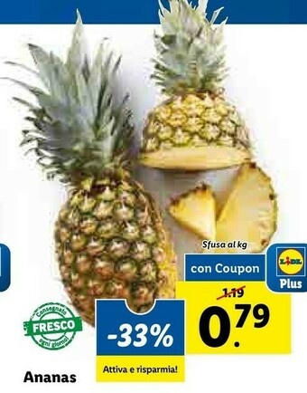 Lidl Ananas offerta