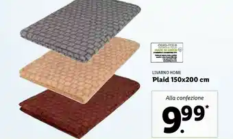 Lidl Livarno home plaid offerta