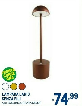 Metro Lampada lario senza fili offerta