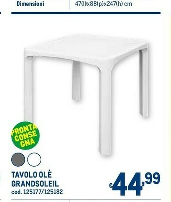 Tavolo olè grandsoleil