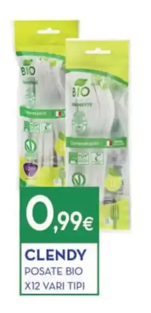 Proshop CLENDY POSATE BIO X12 VARI TIPI offerta