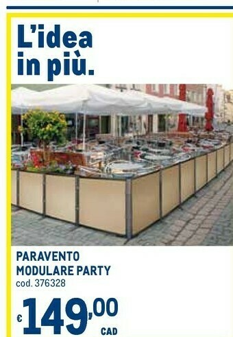 Paravento modulare party