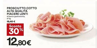 Coop Prosciutto cotto offerta