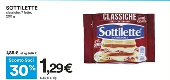 Coop Sottilette offerta