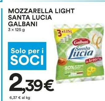 Coop Mozzarella offerta