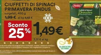 Coop Spinaci offerta