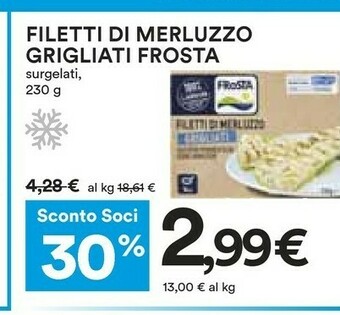 Coop Filetti di merluzzo offerta