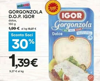 Coop Gorgonzola offerta