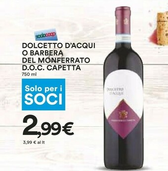 Coop Vino rosso offerta