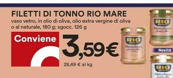 Coop Tonno rio mare offerta