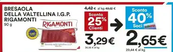 Coop Rigamonti - bresaola della valtellina igp 90 g(ml) offerta
