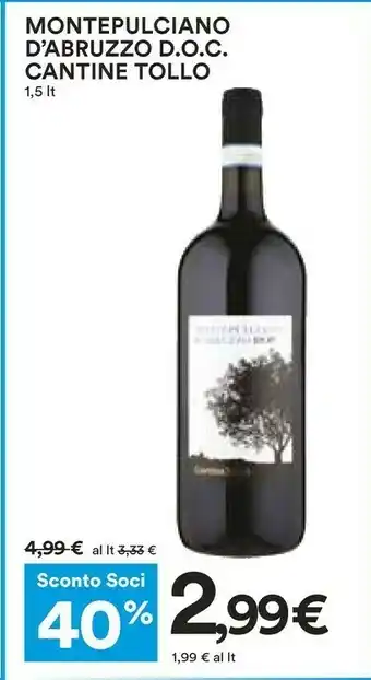 Coop Montepulciano d'abruzzo doc offerta