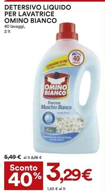 Coop Detersivo liquido per lavatrice offerta