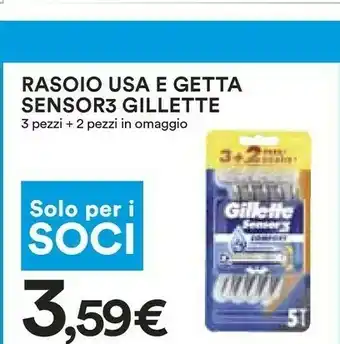 Coop Sensor 3 rasoio usa e getta offerta