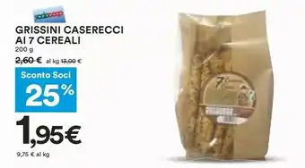 Coop Grissini ai 7 cereali offerta