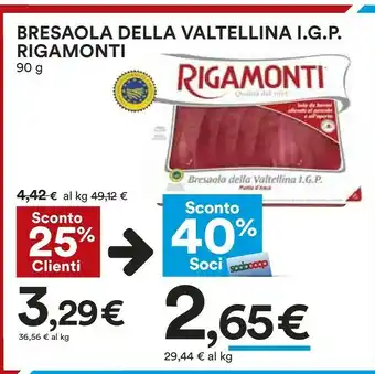Coop Bresaola della valtellina igp 90 g(ml) offerta
