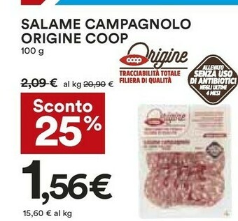 Coop salame campagnolo