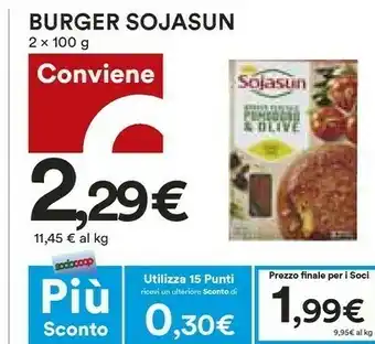 Coop Burger vegetali asparagi 2 burger 200 g(ml) offerta