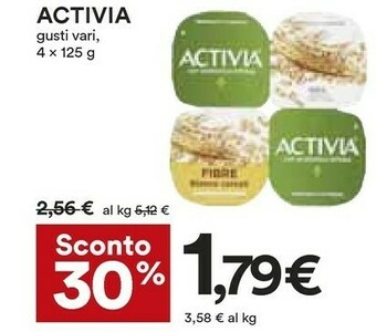 Coop Activia offerta