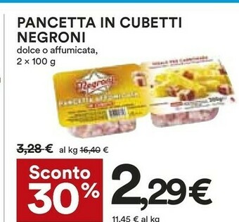 Coop Pancetta affumicata a cubetti offerta