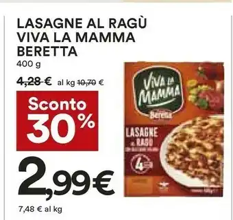 Coop Lasagne al ragù di soia viva la mamma 400 g(ml) offerta