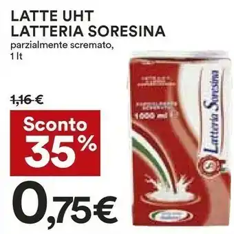 Coop Latte fresco parzialmente scremato 1000 g(ml) offerta