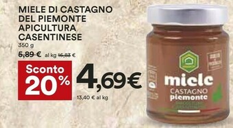 Coop Miele di castagno del piemonte apicultura casentinese offerta