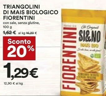 Coop Triangolini di mais biologico offerta