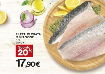 Coop Filetti di orata o branzino offerta