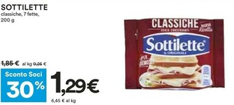 Coop Sottilette le originali classiche 200 g(ml) offerta