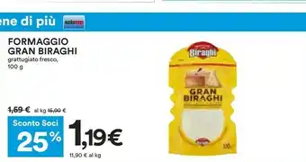 Coop Gran grattugiato fresco offerta