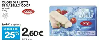 Coop Coop - cuori di filetti di nasello 300 g(ml) offerta