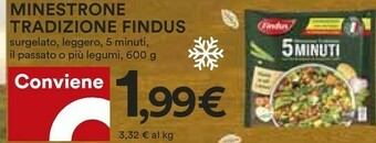Coop Minestrone tradizione 5 minuti 600 g(ml) offerta