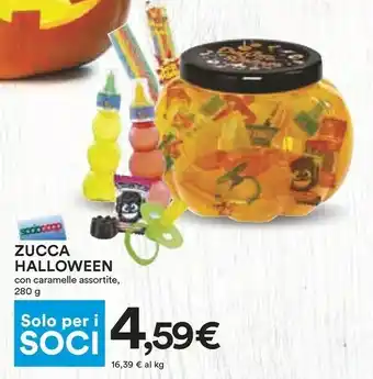 Coop Zucca halloween con caramelle offerta