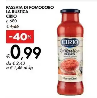 Bennet Passata di pomodoro la rustica offerta
