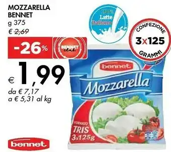 Bennet Bennet mozzarella offerta