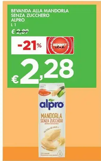 Bennet Bevanda alla mandorla senza zucchero offerta