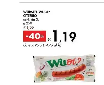 Bennet Wurstel wuoi? offerta