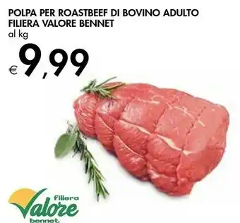 Bennet polpa per roastbeef di bovino adulto filiera valore