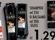 Bennet Gliss shampoo o balsamo offerta