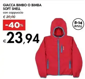 Bennet Giacca bimbo o bimba soft shell offerta