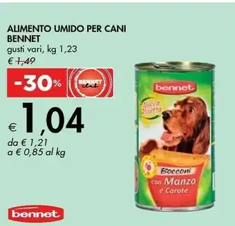 Bennet Bennet alimento umido per cani offerta