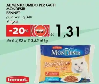 Bennet Bennet alimento umido per gatti mondesir offerta