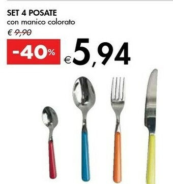 Bennet Set 4 posate offerta