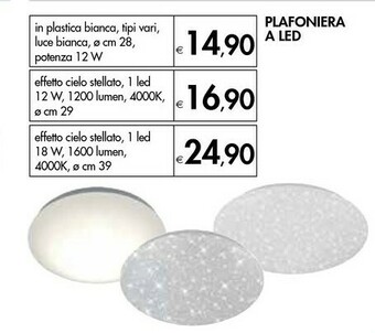 Plafoniera a led