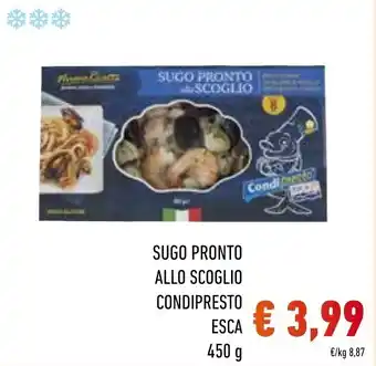 Spazio Conad SUGO PRONTO ALLO SCOGLIO CONDIPRESTO ESCA 450 g offerta