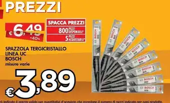 Bennet Spazzola tergicristallo linea uc offerta