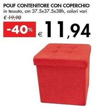 Bennet Pouf contenitore con coperchio offerta